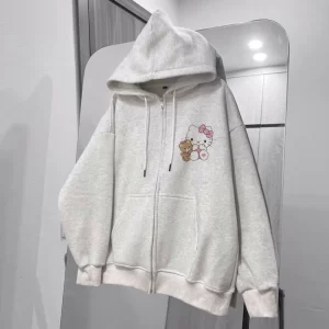 Áo khoác Nỉ Rip chất nỉ tàu cao cấp - kitty các mã